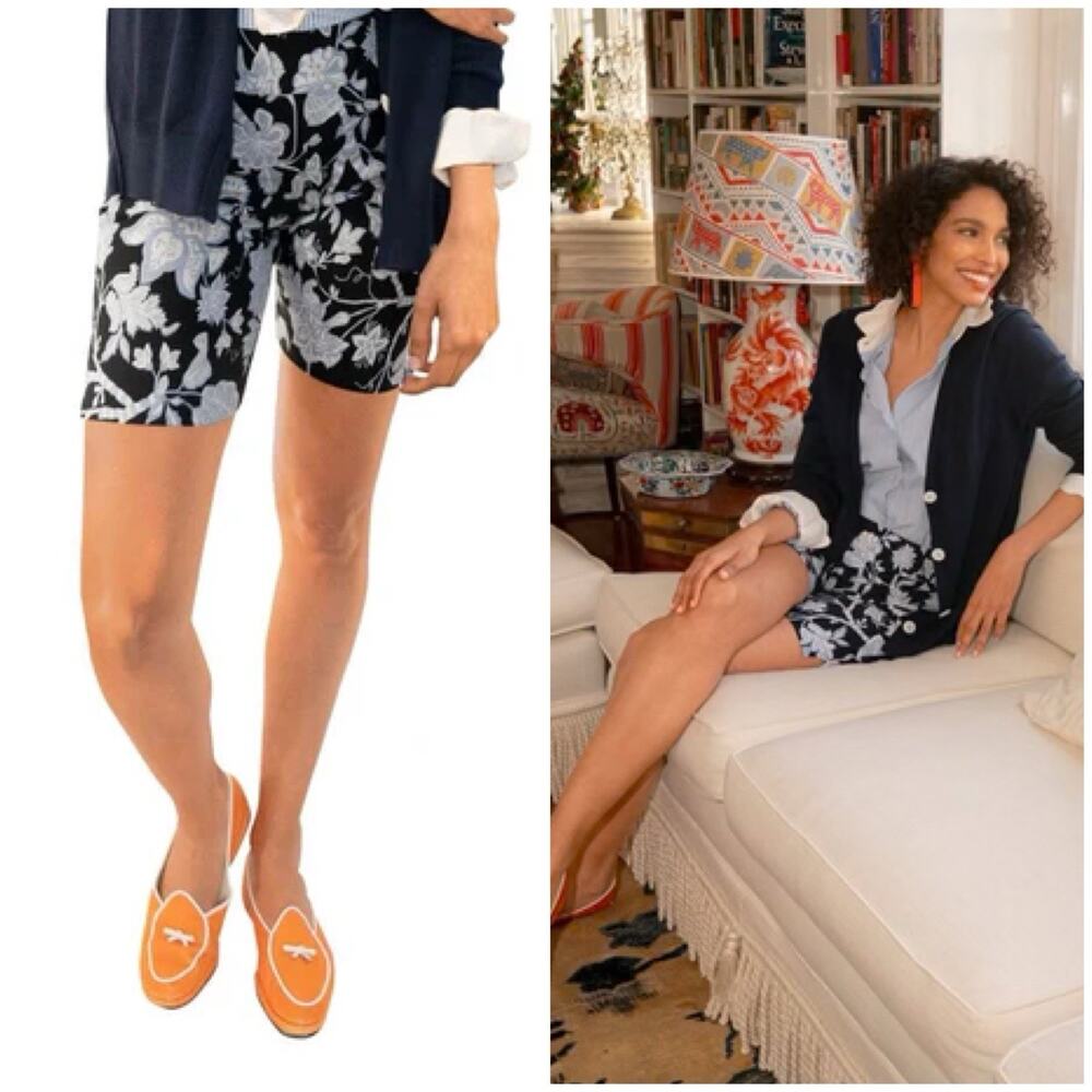 NWT $99 Gretchen Scott Size Medium Gripeless Bermuda Short GLORIOUS - NAVY
